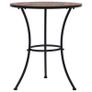 Mosaic Bistro Table Orange/Grey 60cm Ceramic Image 3