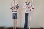 Pair of nautical figurines