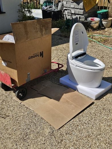 Modern Smart One-Piece 1.28 GPF Floor Mounted Elongated Toilet and Bidet with Seat