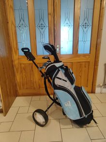 Golf Clubs + Cart Bag/Trolley (RH)