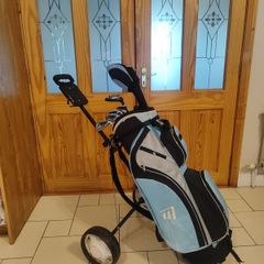 Golf Clubs + Cart Bag/Trolley (RH)