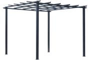 3 x 3 Meter Metal Pergola Gazebo Grape Trellis Climbing Plants Outdoor Sun Shelter Arbours Garden
