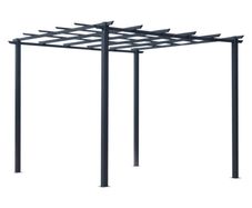 3 x 3 Meter Metal Pergola Gazebo Grape Trellis Climbing Plants Outdoor Sun Shelter Arbours Garden