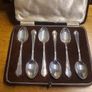 Vintage Mappin & Webb silver spoons in original box Image 3