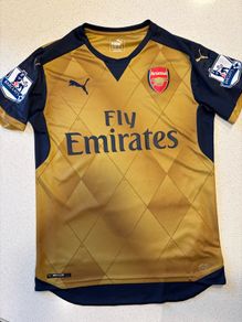 Arsenal 2015/16 Away Jersey - Size Small - Ozil 11 Premier League