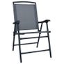 Folding Garden Chairs 2 pcs Texilene Grey Image 9