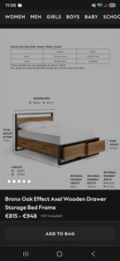 King size Bed frame only