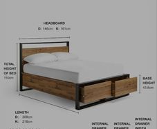 King size Bed frame only