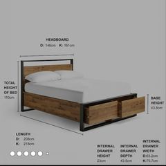 King size Bed frame only