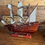 Vintage Mayflower Pilgrim Ship Model Image 3