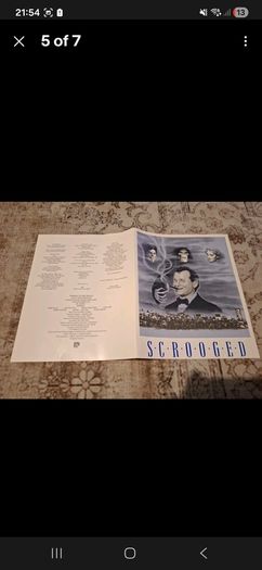1988 Scrooged Press Kit Bill Murray