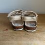Girls Sparkly Gold Sandals Image 4