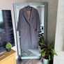 Vintage 1970s/80s George Henry of Dublin Charcoal/taupe-grey Wool Cashmere Coat UK 12 Image 2