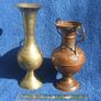 Two vintage metal vases (Indian brass & one of copper) Image 5