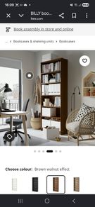 Free Ikea bookcase wooden brown effect
