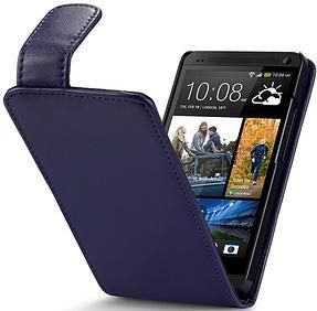 HTC ONE Flip Case Cover in Black / Pink / Purple / Red