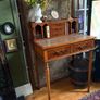 Beautiful Edwardian walnut Lady's Writing Desk Image 2