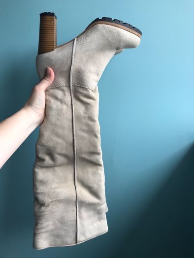 Ugg-style high heel boots, size 5 worn twice