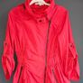 French Connection Red Asymmetrical Zip Hooded Jacket  EU 38 UK 10) Image 3