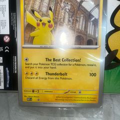 Pikachu at the museum Jumbo Promo card