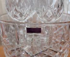 Waterford crystal bowl and glasses.