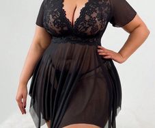 BNWT Fab Black Nightdress size 20