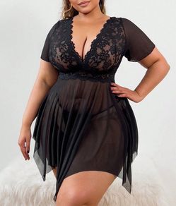 BNWT Fab Black Nightdress size 20