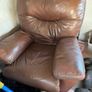 Used Leather Recliner Armchair Image 3