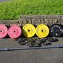 Hit Fitness barbell and plates. All bought new from McSport. 152.5kg in total including the bar Image 2