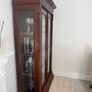 Large Ornate 7ft Wooden Glass Display Cabinet Image 2