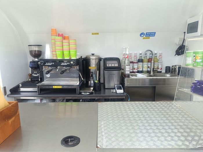 Coffee trailer ready to go business