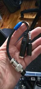 Heil AD-1-IC  Icom 8-pin round input adapter cable.