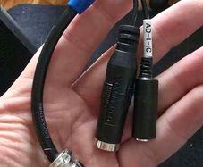 Heil AD-1-IC  Icom 8-pin round input adapter cable.