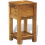 Nightstand with 1 Drawer Solid Mango Wood Image 6