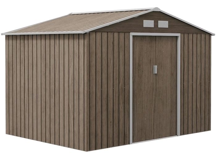 new 9 x 6ft Garden Metal Storage Shed. Outdoor Storage Tool House with Vents,