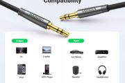 Aux Cable 3.3FT Braided Stereo 3.5mm Audio Cable Headphone Mini Jack Male to Male Auxiliary TRS Lead Compatible with iPhone Galaxy iPad iPod Car Speaker MP3 Player Home Stereo TV PC Laptop (1M)