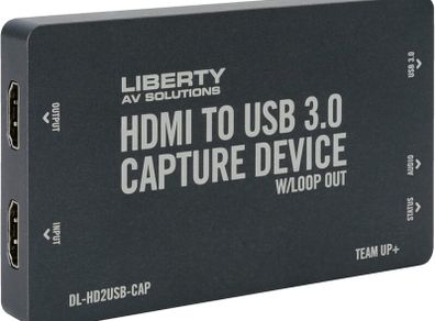 DL-HD2USB-CAP TeamUp+ Series HDMI to USB Capture Device with Loop Out