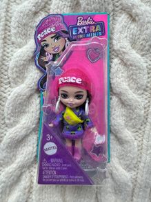 Barbie HLN46 Extra Mini Mini Brown Hair Purple Dress new Please look at the pictures