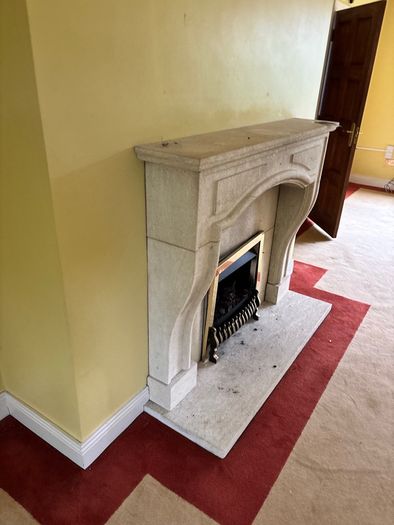 Fireplace solid stone