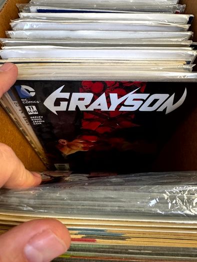 DC Long Comic Box w 250 comics for Sale