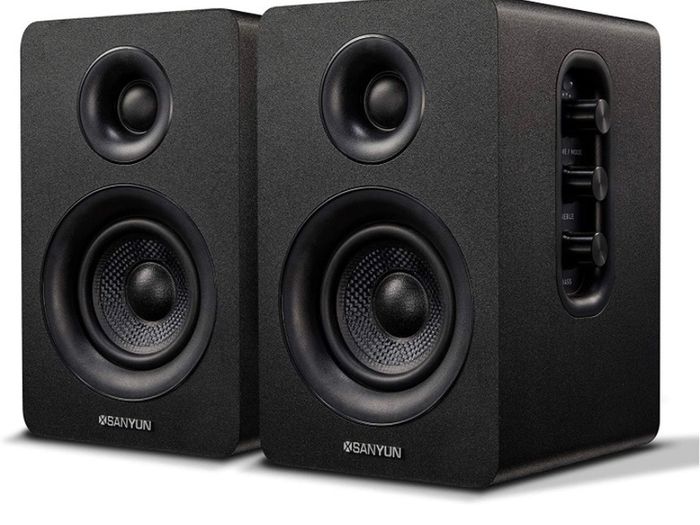 Active Bluetooth 5.0 Bookshelf Speakers 60W Carbon Fiber Speaker Unit Built-in 24bit DAC  Dynamic 3D Surround Sound  2.0 Computer PC Monitor Gaming Speakers MULTIPLE COLOURS AVAILABLE (FREE POSTAGE)