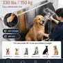 Stainless Steel Electric Dog Grooming Bath 127cm Height Adjustable Pet Wash Station with Right-Hand Door Image 3