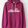vintage Y2K ellesse burgundy hoodie funky bold comfy athleisure Image 2