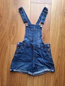 H&M Dark Denim Shorts Dungarees