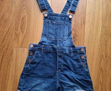 H&M Dark Denim Shorts Dungarees