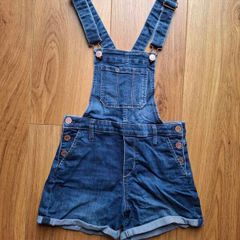 H&M Dark Denim Shorts Dungarees