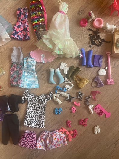 Barbie dolls and accessories