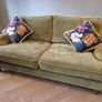High-End Sofa Bed from Sofa.com "Bluebell" 2.5-Seater Sofa Bed in Olive Velvet Image 4