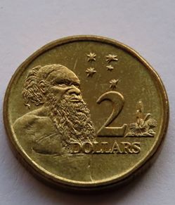 Australia "Aborigine Elder" 2 Dollars 2003 Southern Cross Constellation