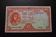 The Central Bank of Ireland. Lady Lavery 10 shillings (1959)#2